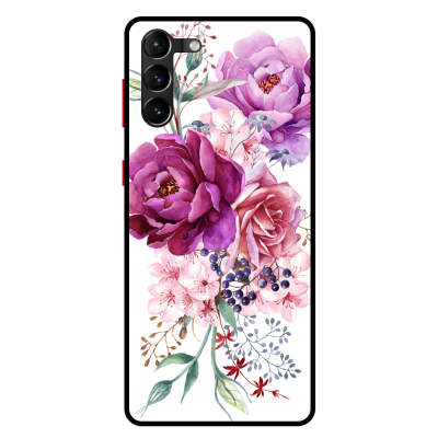 Husa Protectie AntiShock Premium, Samsung Galaxy S21 Plus, BEAUTIFUL FLOWERS